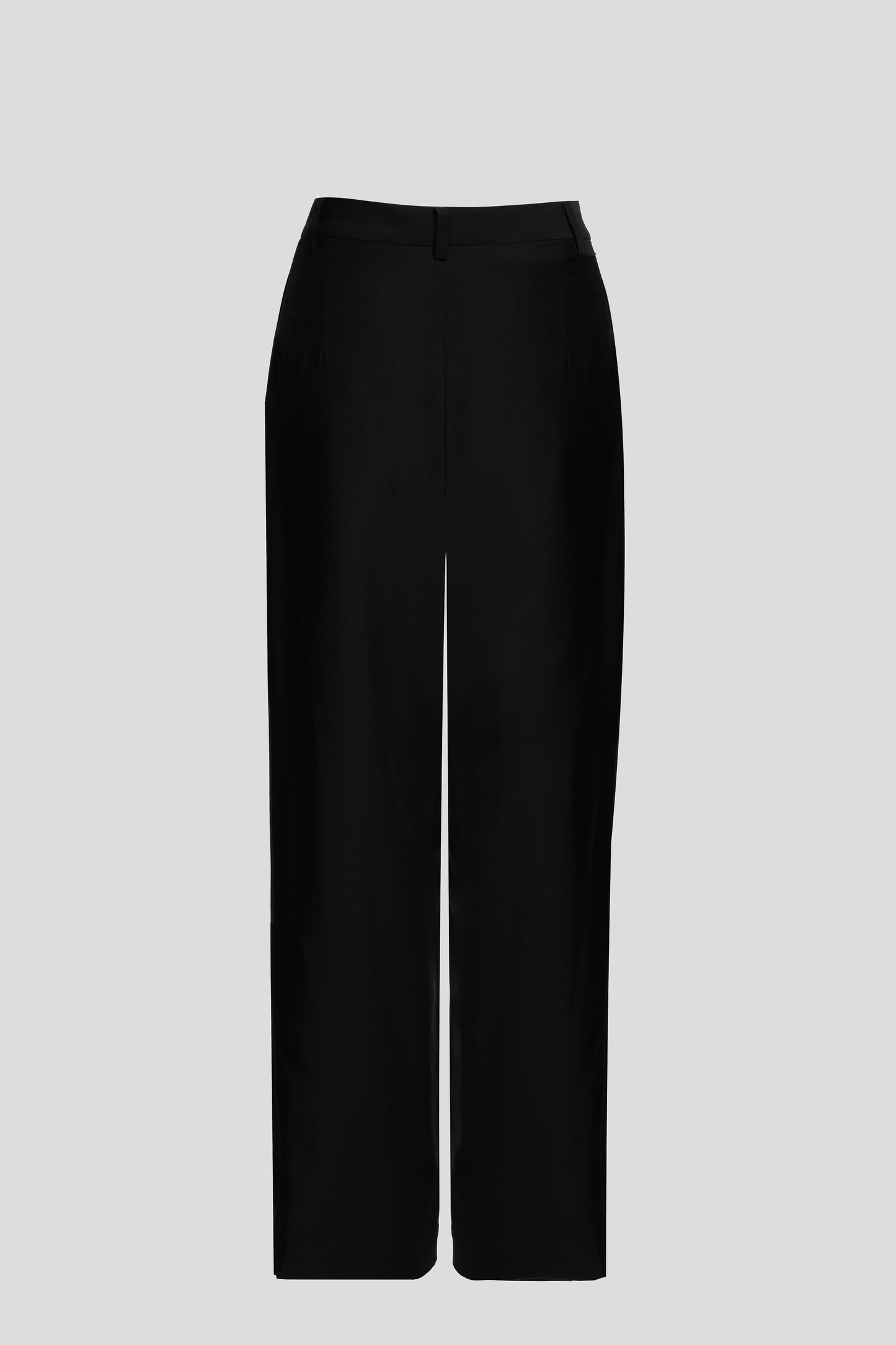 Pleated Petite Wide Leg Pants in Black