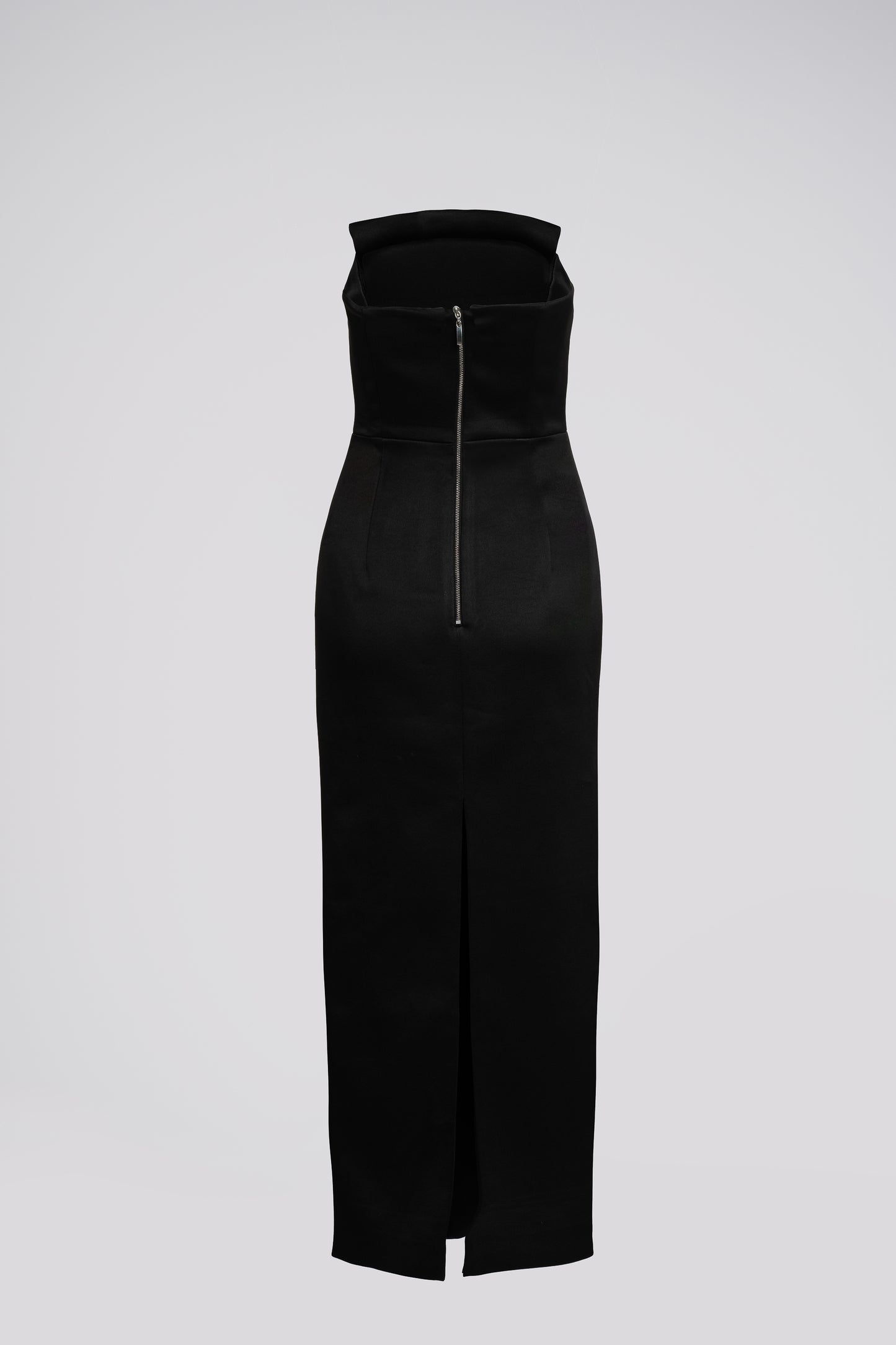 Strapless Petite Maxi Dress in Black